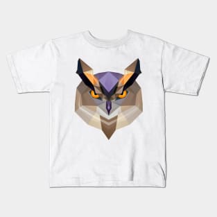 Low Poly Owl Kids T-Shirt